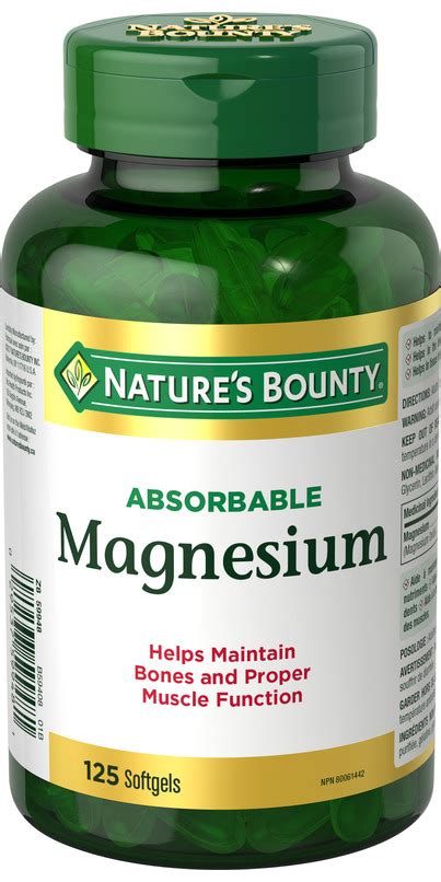 Buy Natures Bounty Absorbable Magnesium At Wellca Free Shipping 35
