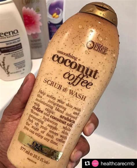 It helps to be specific (e.g. Coconut Coffee Scrub And Wash Ogx