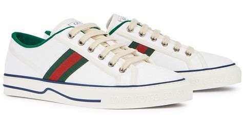 Gucci Tennis 1977 White Canvas Sneakers Lyst
