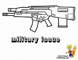 Coloring Army Gun Military Boys Printables Rifle Template Colouring Rapid Police Pistol Yescoloring Nerf Fire Weapon Brawny sketch template