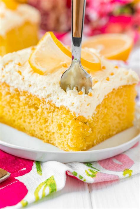 Easy Lemon Jello Poke Cake Recipe Sweet Cs Designs
