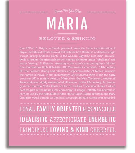 Maria Name Art Print