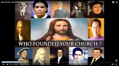 Bible Study Who Founded Your Church Youtube