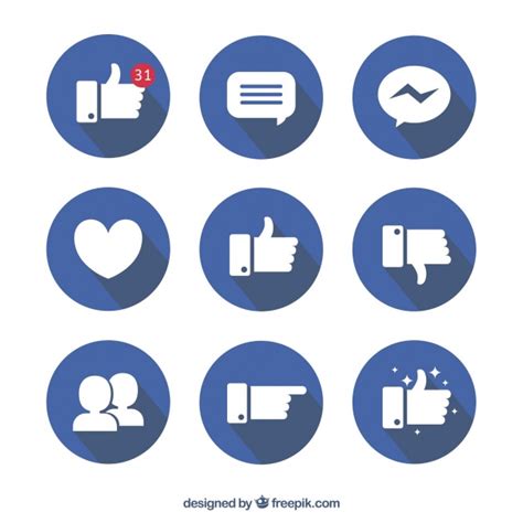 Facebook Icon Vector Flat 401064 Free Icons Library