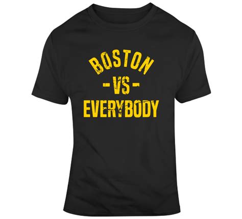 Boston Vs Everybody Hockey Fan Distressed T Shirt Beantowntshirts