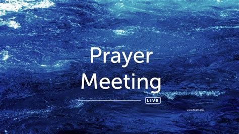 Prayer Meeting 24092020 Youtube