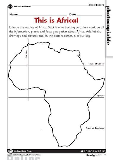 Africa Map Worksheet