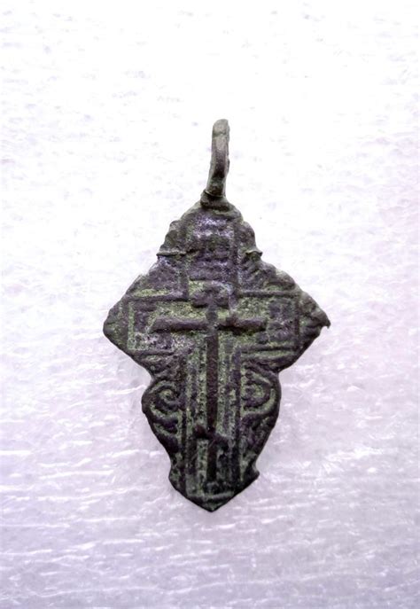Ancient Pendant Cross Kievan Rus Viking C 11 13 Ad Ancient Pagan