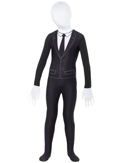 Slenderman Second Skin Costume For Kids The Coolest Funidelia