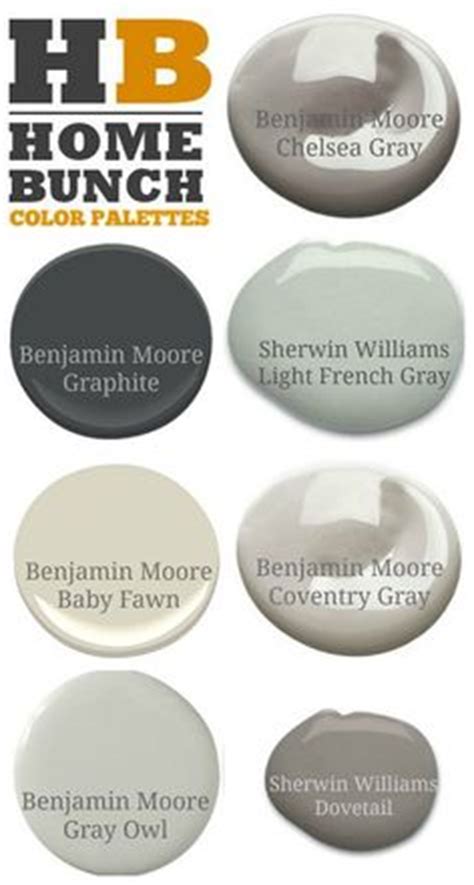 I have been using ben moore products exclusively for 30 years now. Favorite Grays by Benjamin Moore. Revere Pewter, Chelsea ...