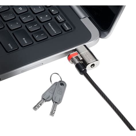 Kensington Clicksafe Keyed Laptop Lock For Wedge Shaped Lock Slot