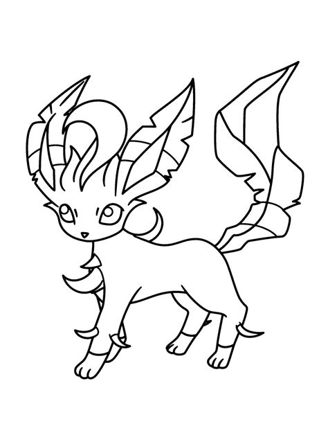 Coloring Pages Of A Pokemon Eevee From Pokemon Coloring Home The