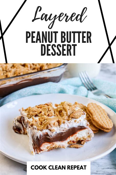 Easy No Bake Peanut Butter Dessert Cook Clean Repeat