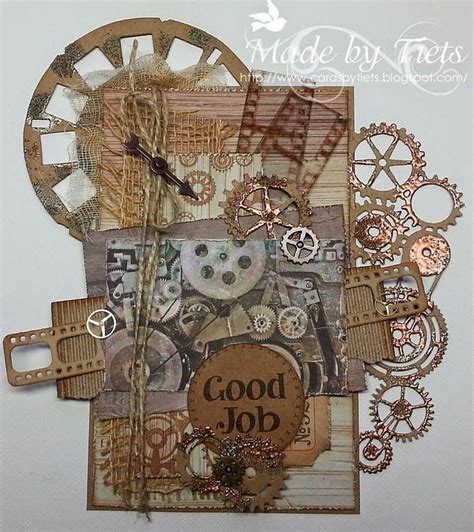 Good Job Cards By Tiets Steampunk Cards Cards Handmade Vintage