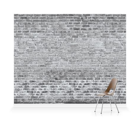 'Brickwork Dove Grey' Wallpaper murals | Mural wallpaper, Wall art wallpaper, Grey wallpaper