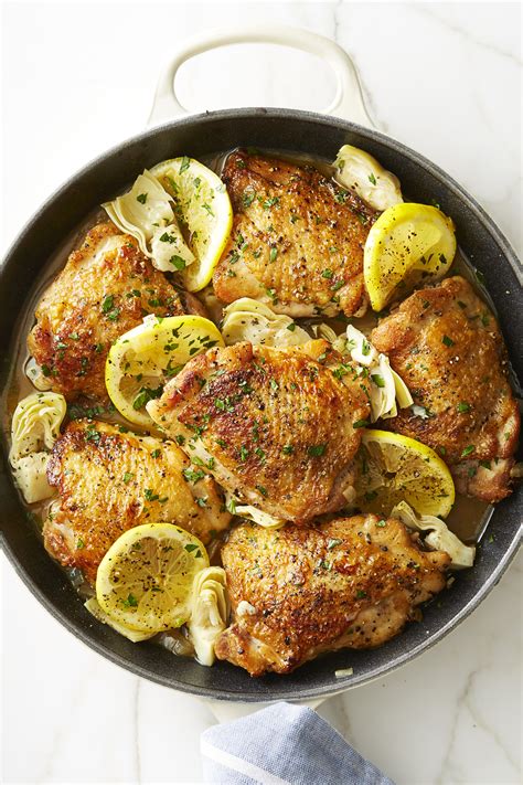 As a general rule, if you can eat it, so can they. Best Skillet Lemon Chicken with Artichokes Recipe - How to ...