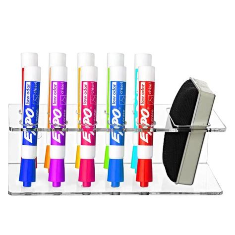 Transparent Acrylic 10 Slot Dry Erase Marker Holder Rack Myt