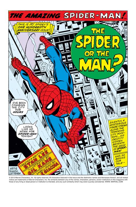 Amazing Spider Man V1 100 Read Amazing Spider Man V1 100 Comic Online