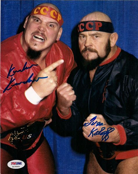 Ivan Koloff And Krusher Khruschev Signed 8x10 Photo Wwe Psadna Coa Nwa