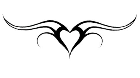 Heart Tattoos Transparent Images All Tribal Heart Tattoos Heart