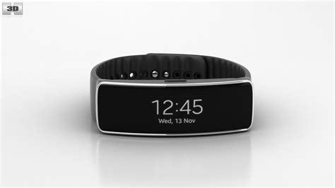 360 view of samsung gear fit black 3d model hum3d store