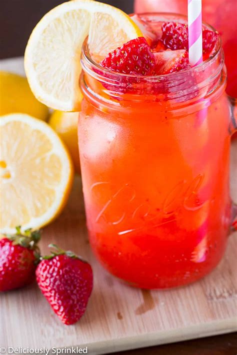 Strawberry Lemonade Recipe Deliciously Sprinkled