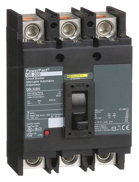 Square D Molded Case Circuit Breaker 200 A Amps 10ka At 240v Ac