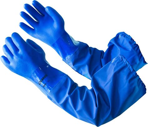 Lanon 26 Elbow Length Pvc Chemical Resistant Gloves Heavy Duty Long