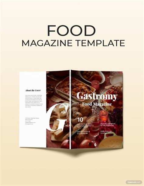 Food Magazine Template In Indesign Download