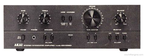 Akai Am 2250 Stereo Integrated Amplifier Manual Hifi Engine
