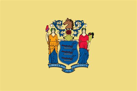 Free Printable New Jersey State Flag And Color Book Pages