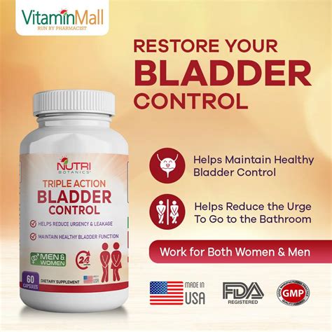 Bladder Control Supplement For Overreactive Bladder Reduce Leakage Urgency Vitaminmall