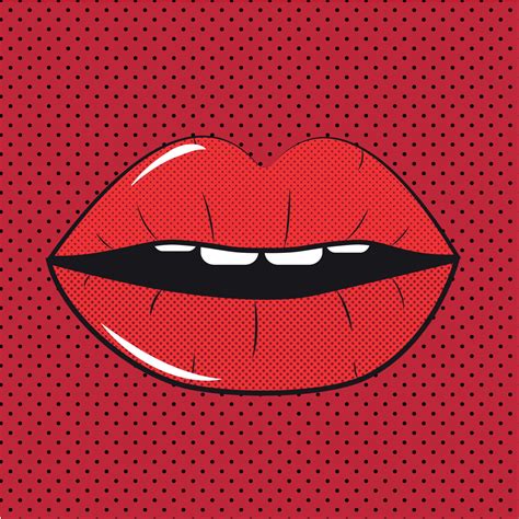 Red Lips Pop Art