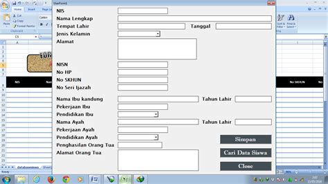 Membuat Form Input Data Vba Pada Excel Mobile Legends