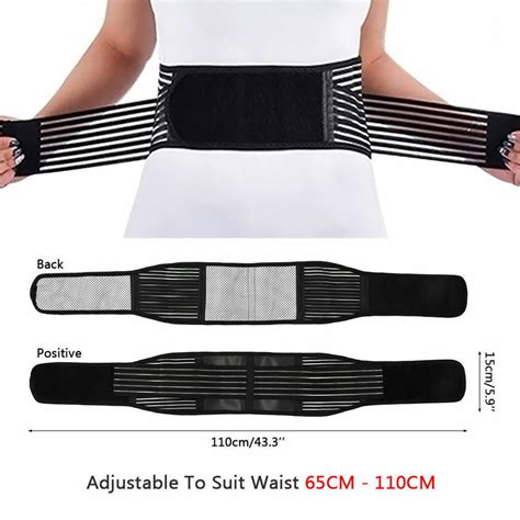 Lumbar And Lower Back Support Belt Brace Strap Pain Relief Posture Waist