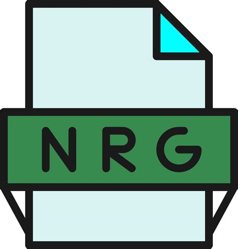 Nrg File Format Icon 15827980 Vector Art At Vecteezy
