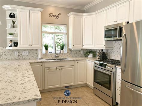 E Design An Oak Cabinet Makeover With White Dove Painting Kitchen