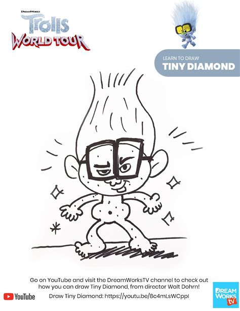 What to do with a diamond coloring page? Free Printable TROLLS Coloring Pages, Activity Sheets ...