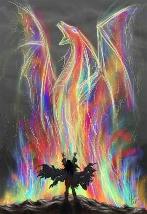 Rainbow Spirit Dragon Art Dragon Artwork Dragon Pictures