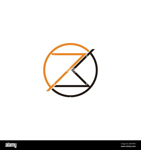 Letter 7b Circle Geometric Line Arrow Logo Vector Stock Vector Image