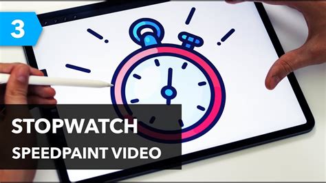 Ipad Pro And Procreate Speedpaint Stopwatch Youtube