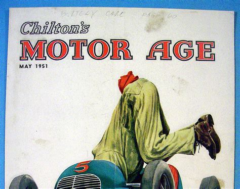 Motor Age Magazine Cover May 1951 Hook