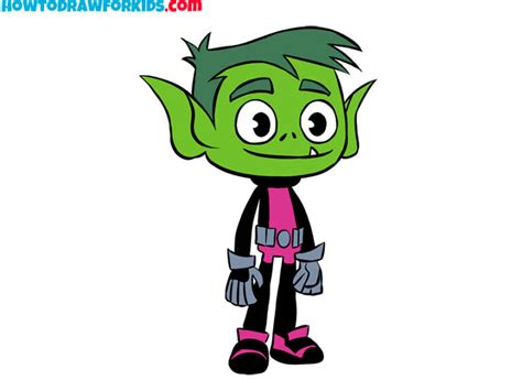 How To Draw Beast Boy Easy Drawing Tutorial For Kids