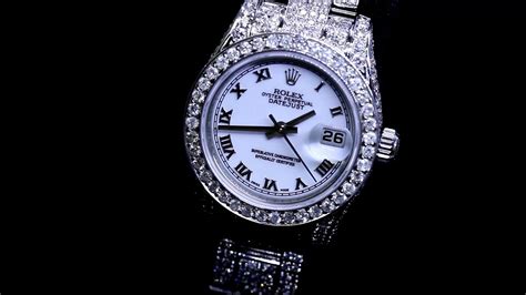 Rolex Datejust White Roman Dial Oyster Bracelet Ladies