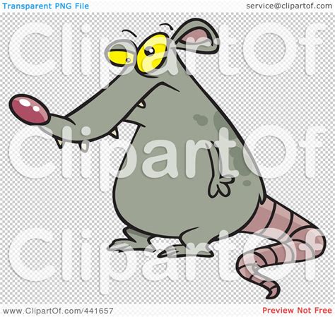 Royalty Free Rf Clip Art Illustration Of A Cartoon Fat Rat By