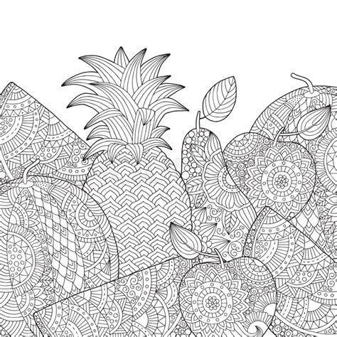 Soulmuseumblog Pineapple Coloring Pages Adult