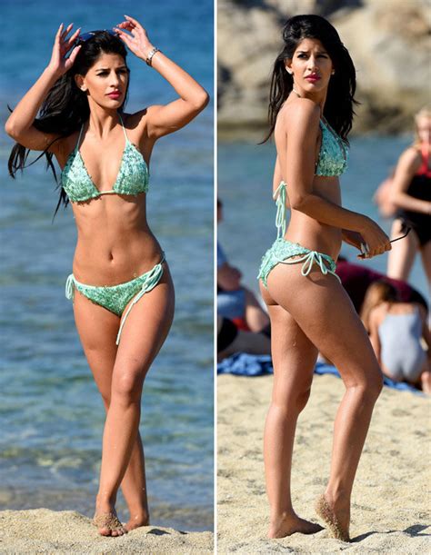 Jasmin Walia Flaunts Her Assets In Bikini As She Emerges From Sea