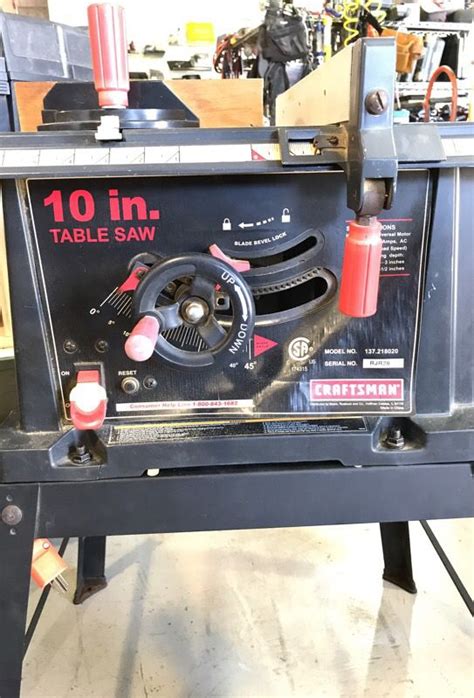 Craftsman 137218020 10 Table Saw For Sale In Phoenix Az Offerup