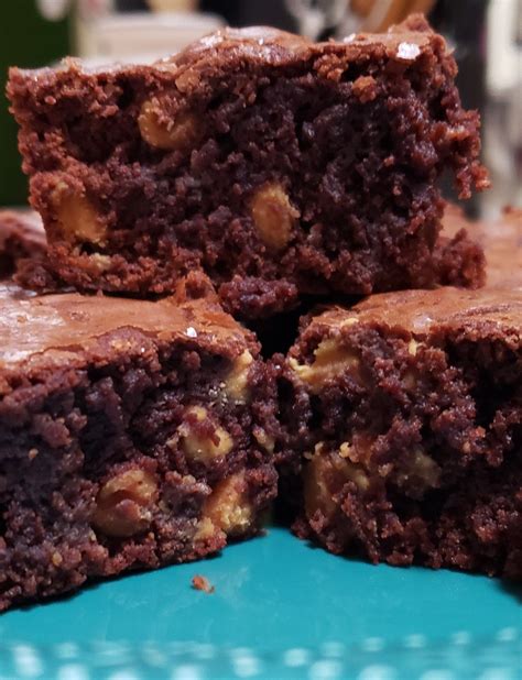 Dark Cherry Pecan Brownies Recipe In 2022 Peanut Butter Brownies Fudgy Brownie Recipe