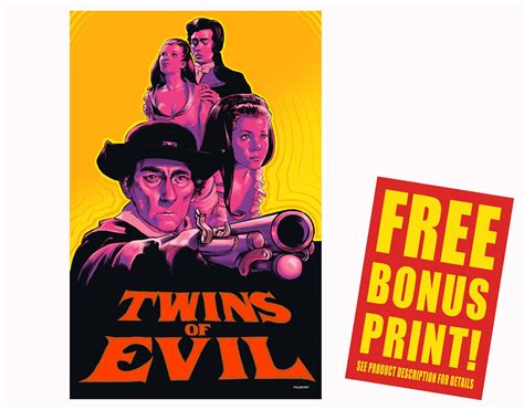 Twins Of Evil Original 1971 Movie Poster Fan Art Character Etsy